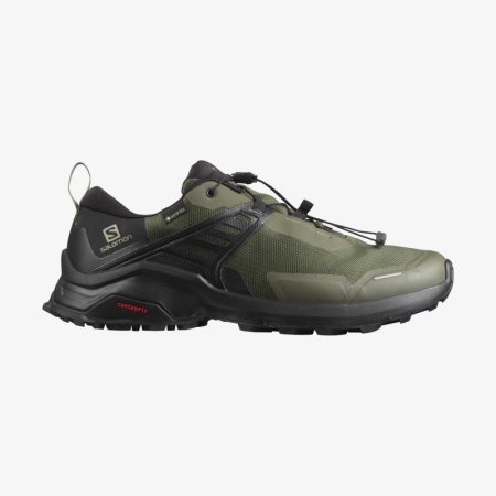 Scarpe Trekking Salomon X RAISE GORE-TEX Uomo Verde Oliva IT 7-Q09